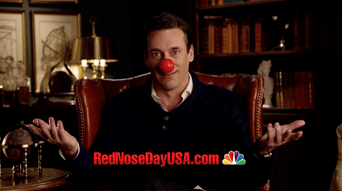 What Is Red Nose Day with Jon Hamm from Funny Or Die, Judd Apatow, and