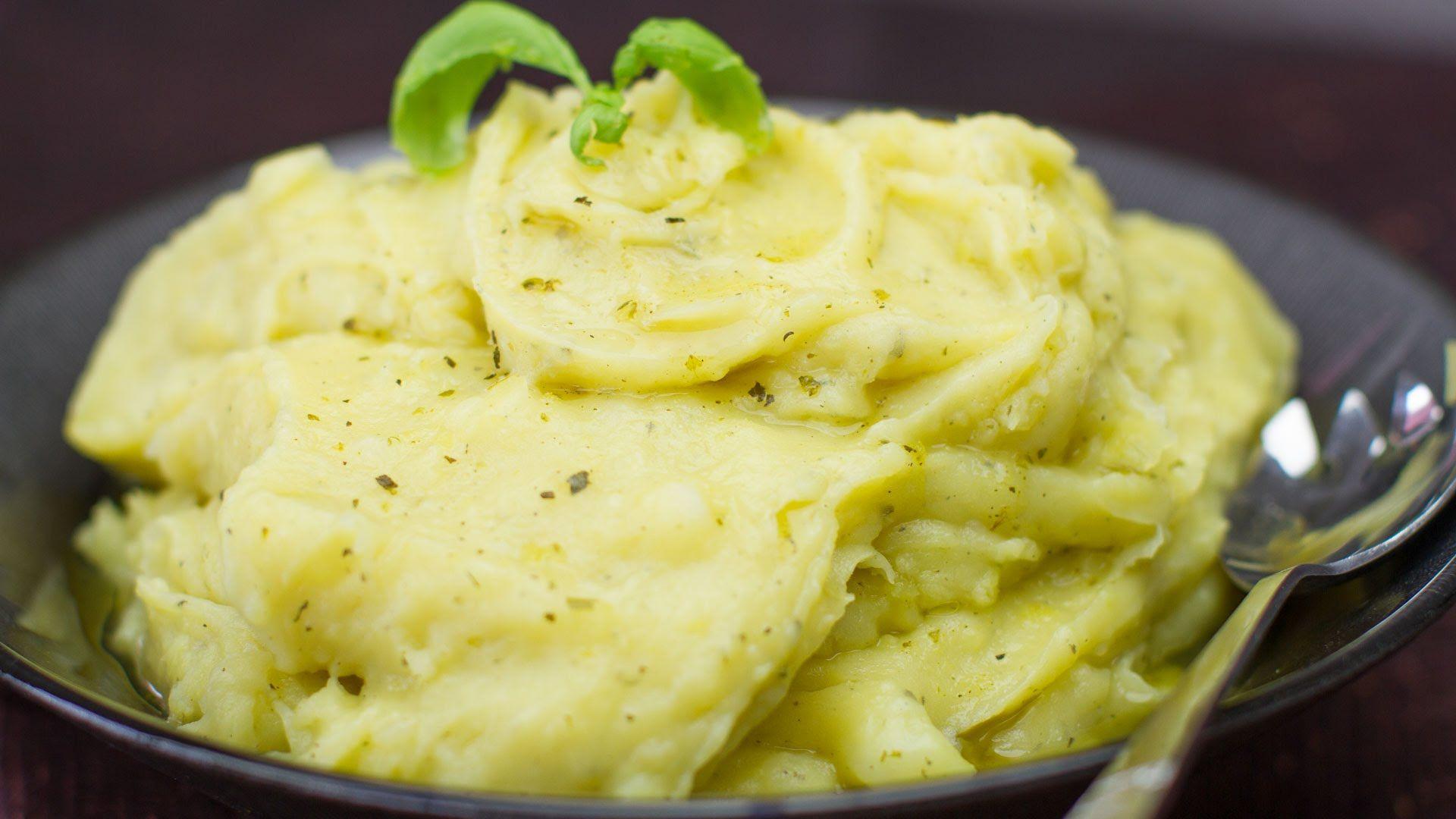Best Ever Dairy Free Herbed Mashed Potatoes Butter or Milk