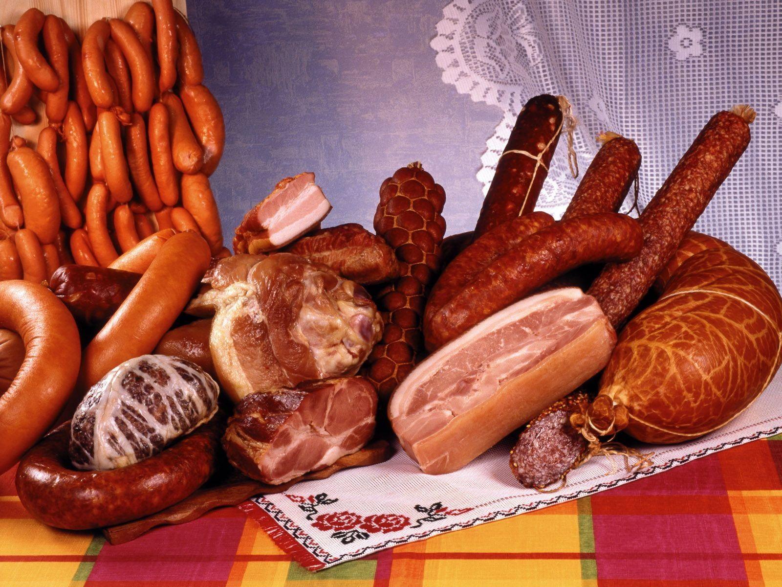 Assorted sausages HD wallpaper