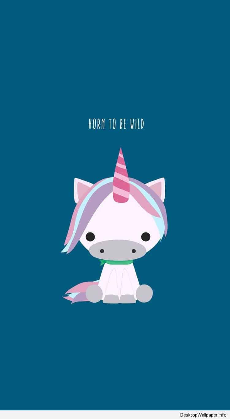 cute cartoon unicorn wallpaper