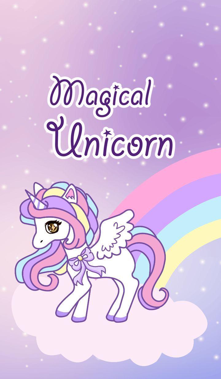 Cute unicorn phone wallpaper