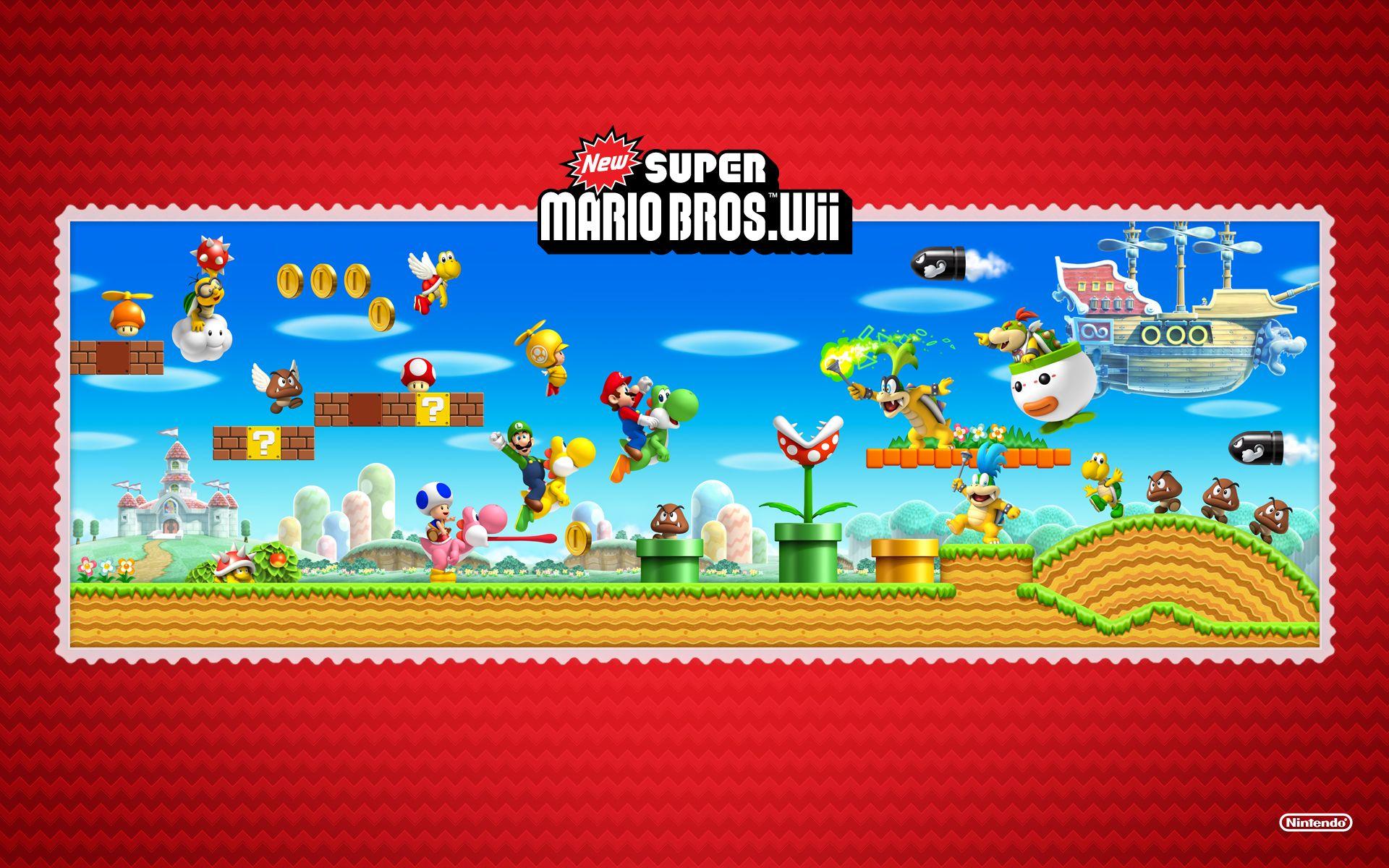TMK. Downloads. Image. Wallpaper. New Super Mario Bros. Wii (Wii)