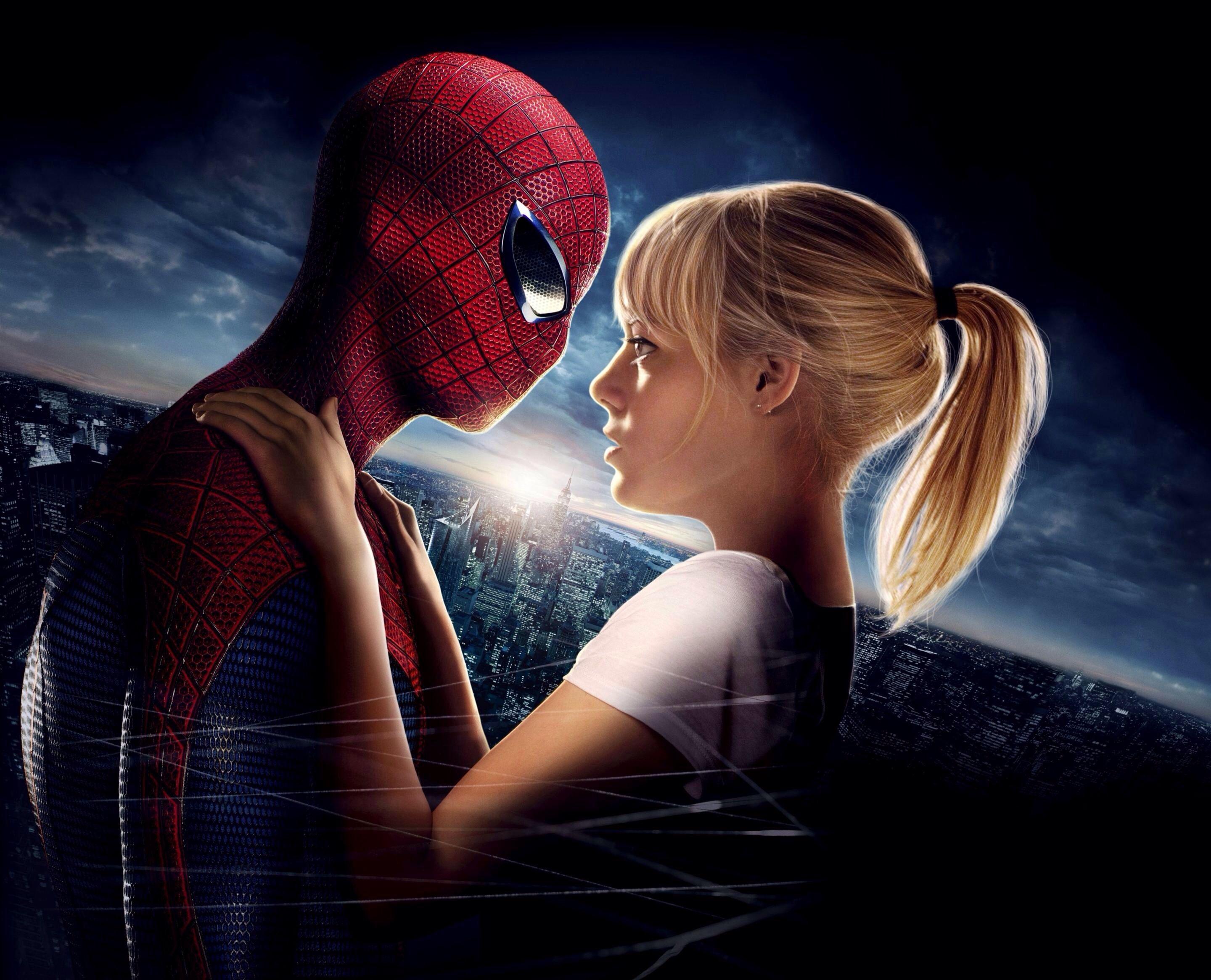 The amazing spiderman 2 poster Gwen and peter