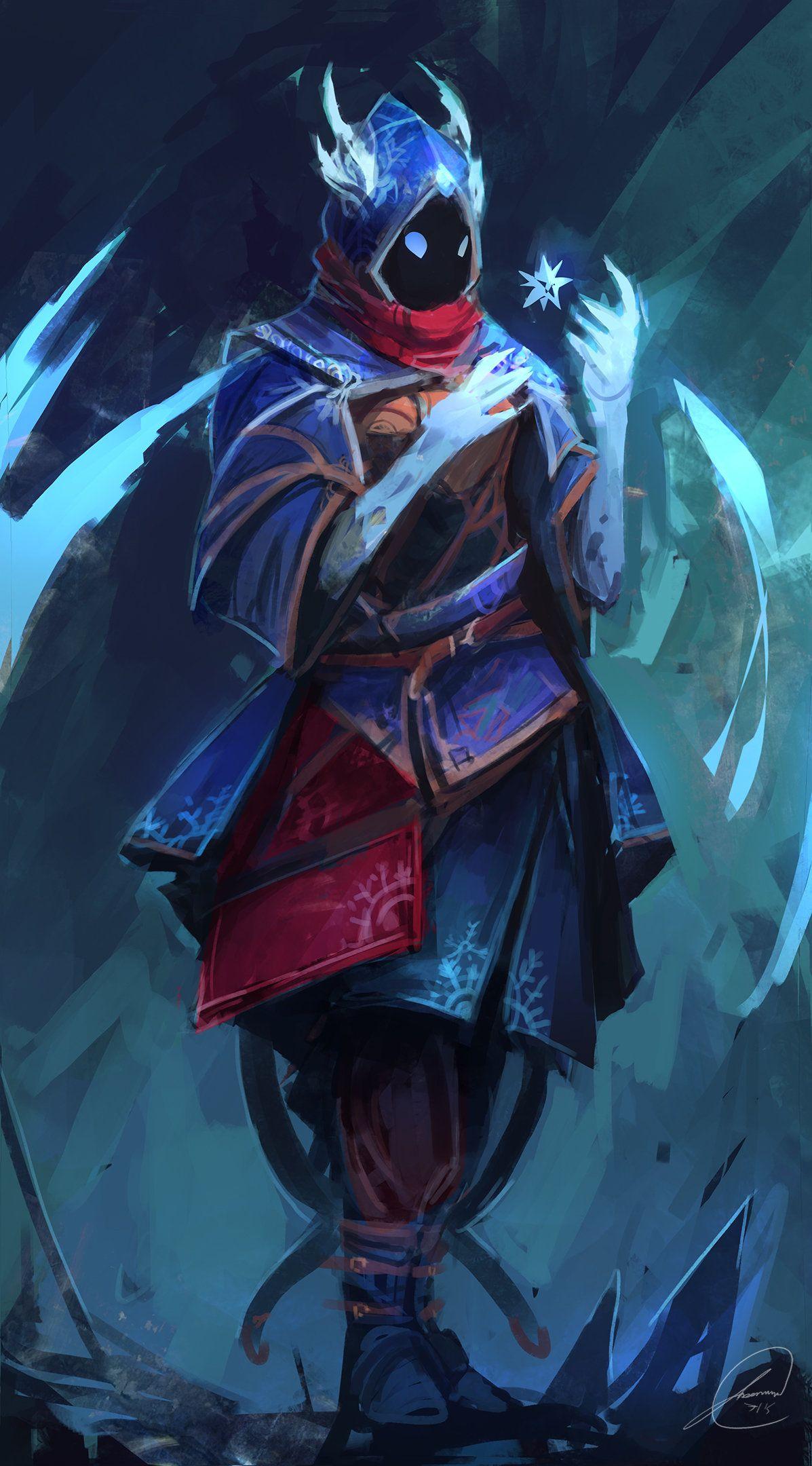 Ice Mage Concept, Jason Nguyen. Characters 2D