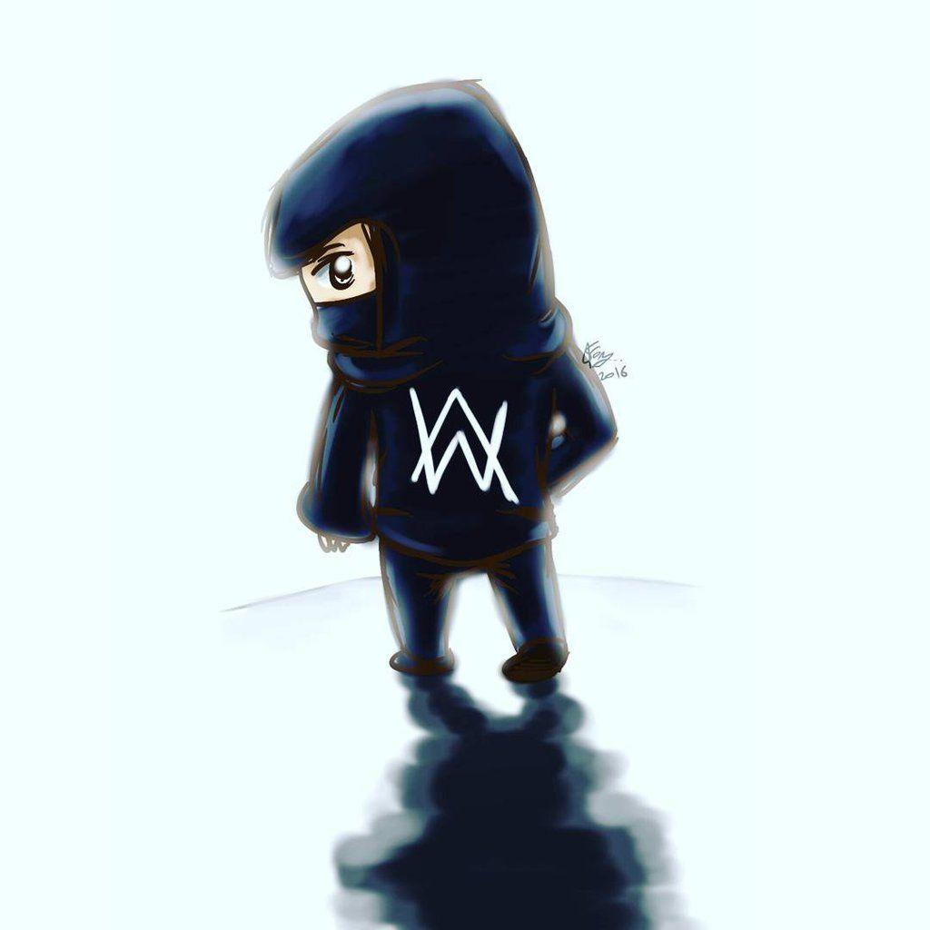 Background Alan Walker By Uxuan On With Cartoon HD Image Of Laptop