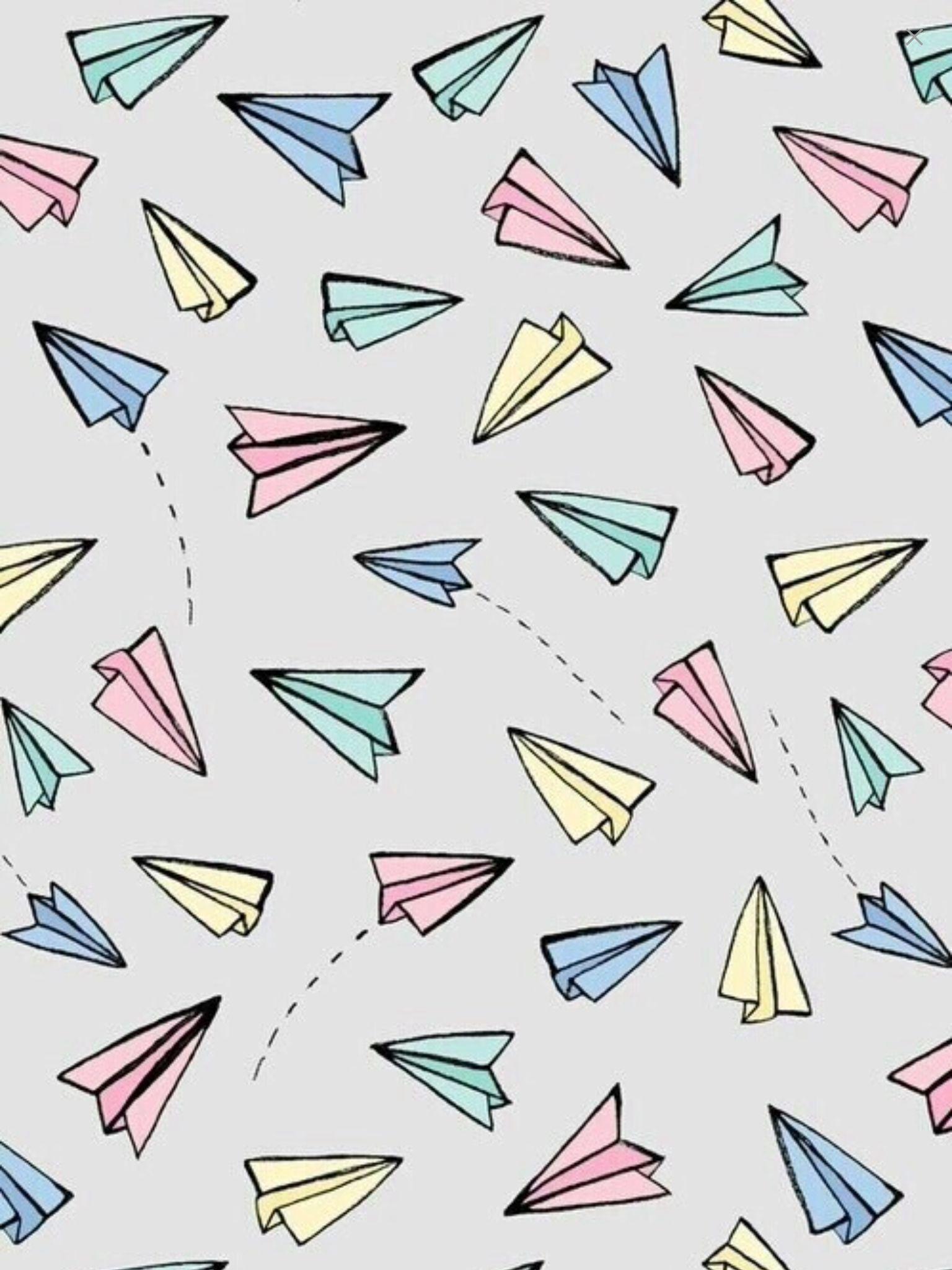 Paper planes. Pattern wallpaper, Airplane wallpaper, iPhone background