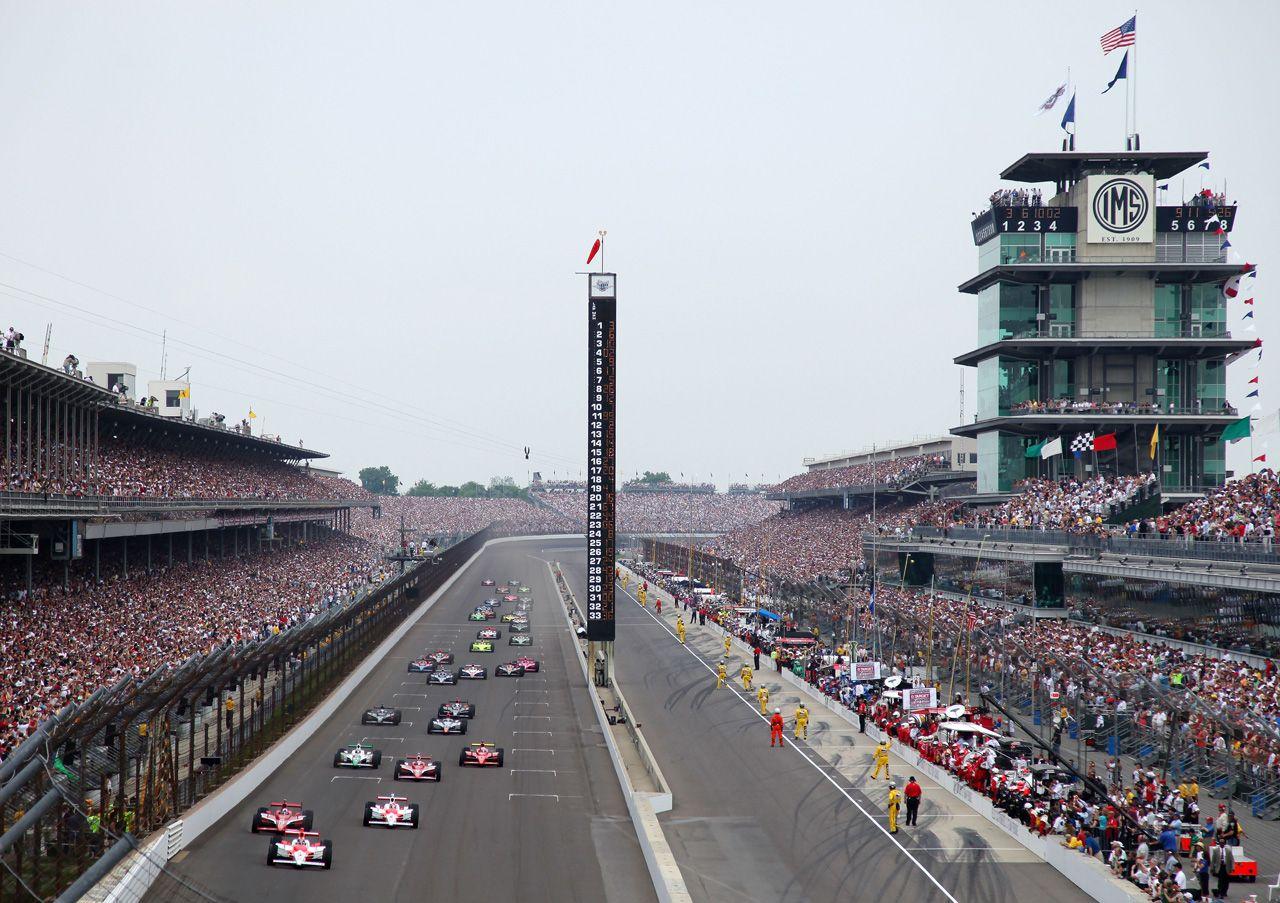 Indianapolis 500 starting lineup, green flag and race information