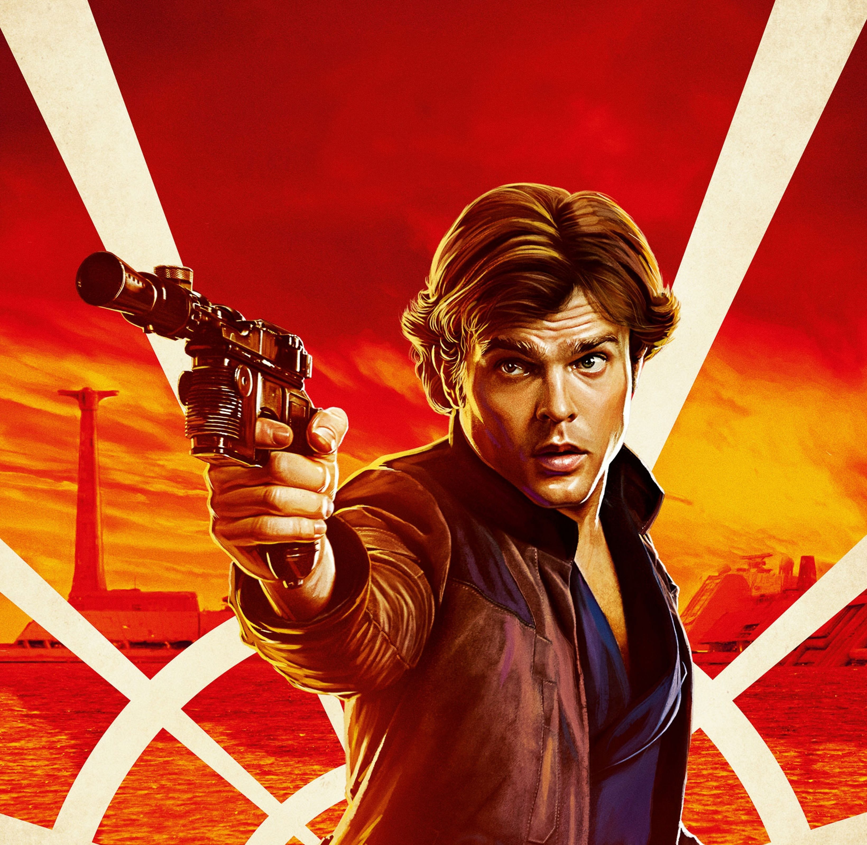 Wallpaper Solo: A Star Wars Story, Alden Ehrenreich, Han Solo, 2018