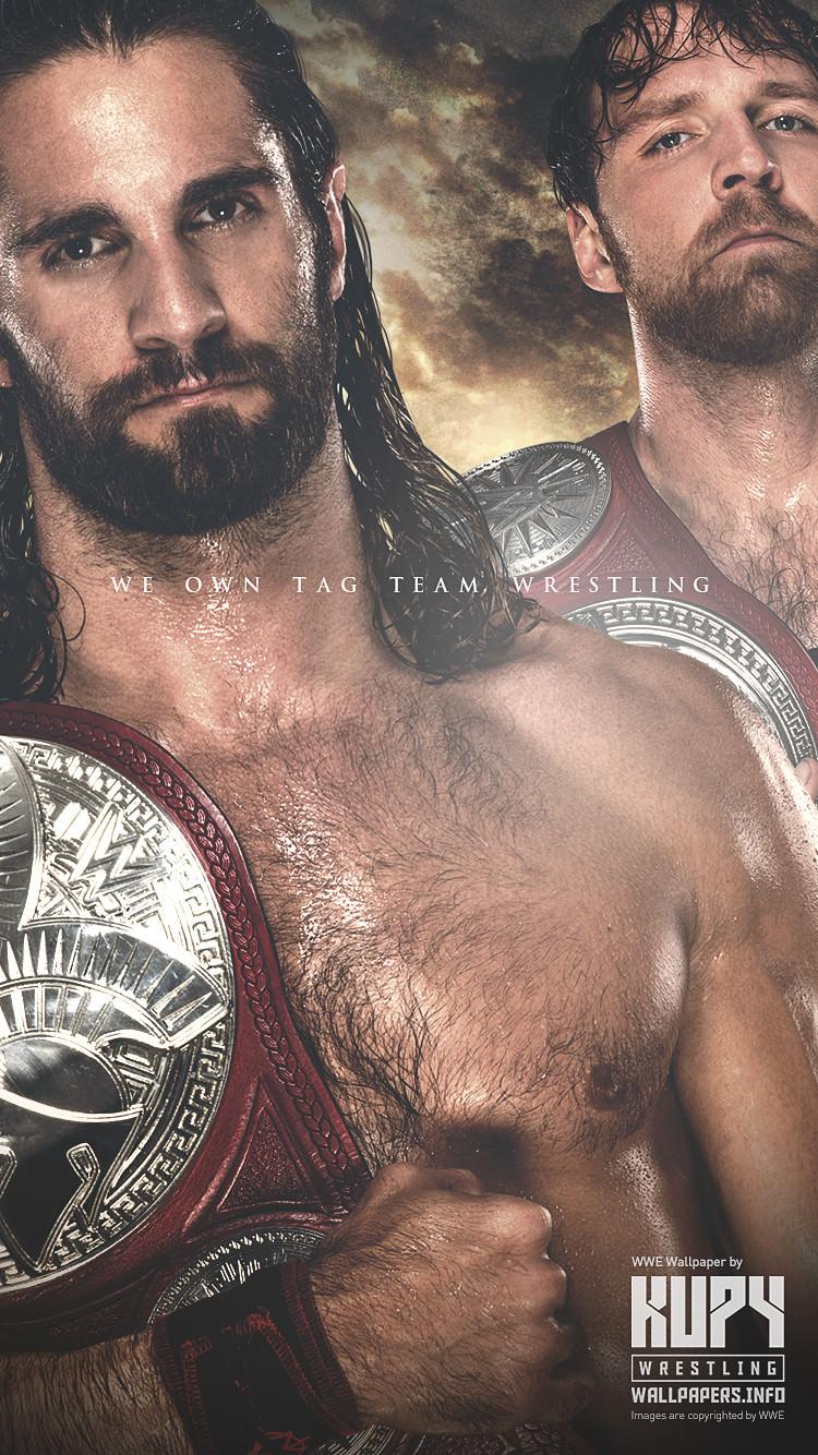 NEW Seth Rollins & Dean Ambrose RAW Tag Team Champions wallpaper