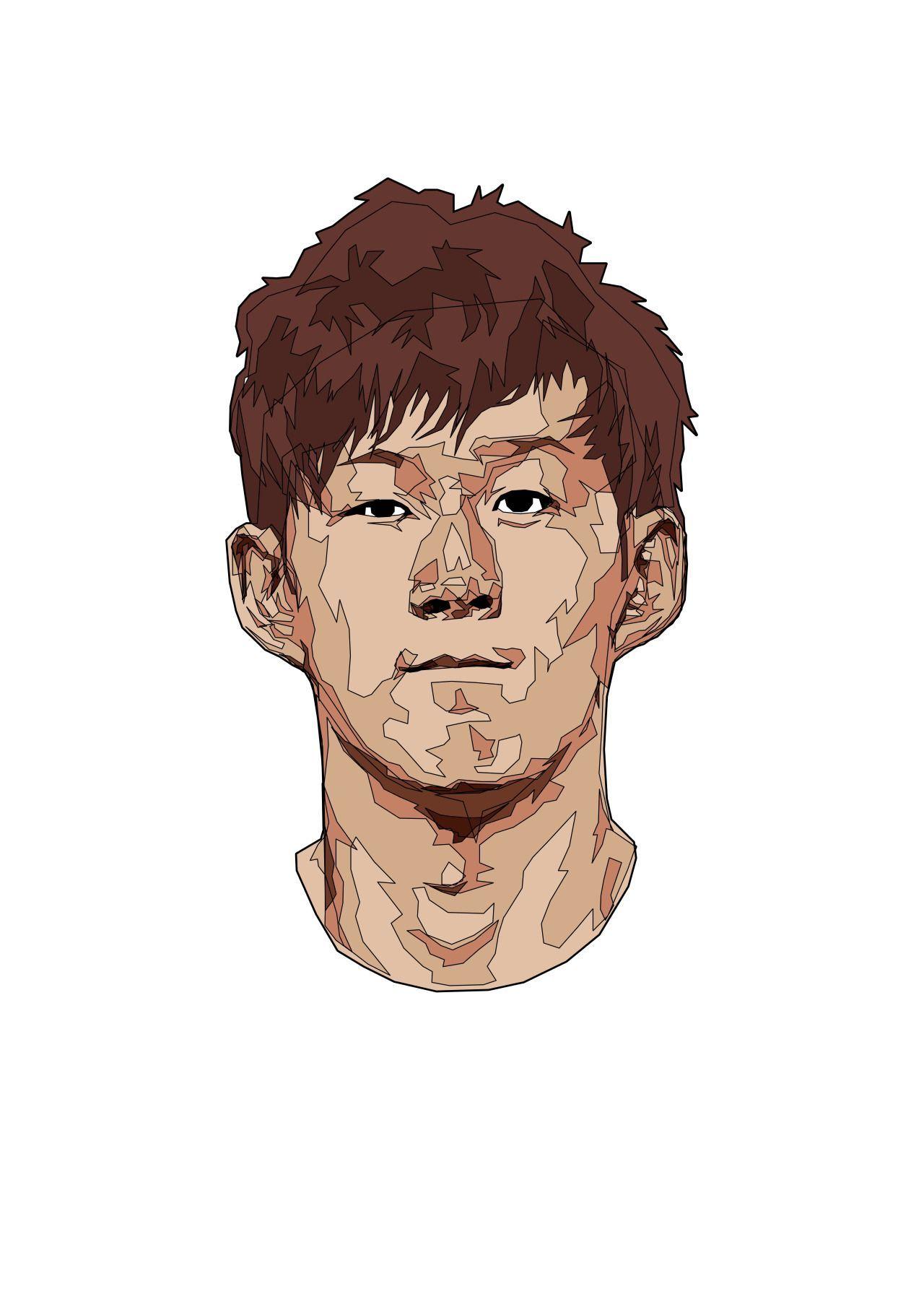 SON HEUNG MIN World Cup Draw. Illustration. Sons