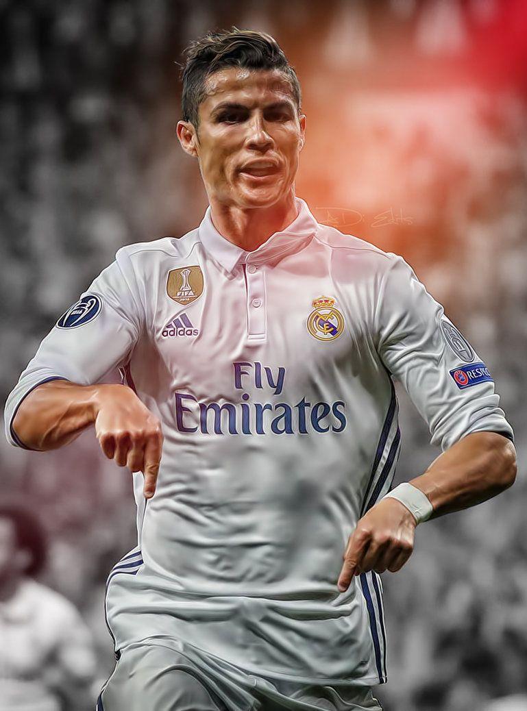 Download Cristiano Ronaldo Black And White Profile Wallpaper