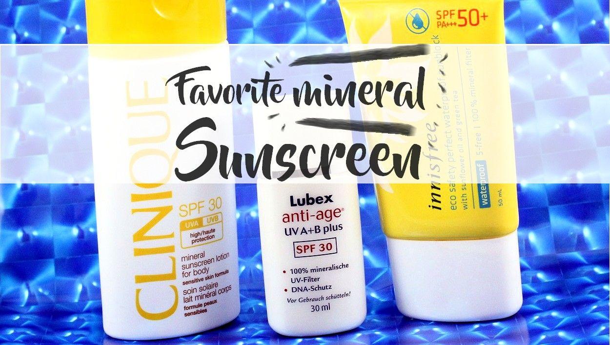 Favorite Mineral Sunscreens