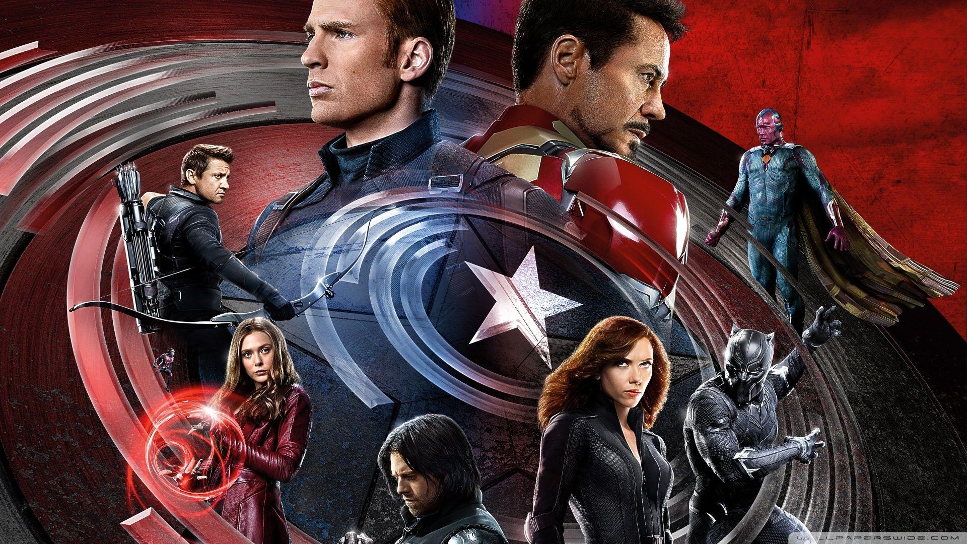 Civil War Captain America, Iron Man ❤ 4K HD Desktop Wallpaper