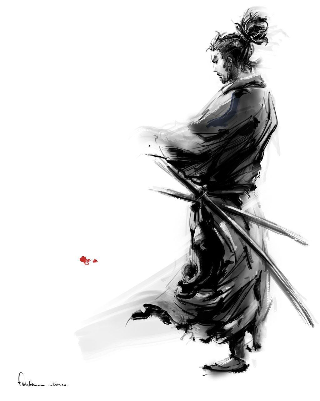 by [ Fai ]. Samurai artwork, Samurai art, Miyamoto musashi