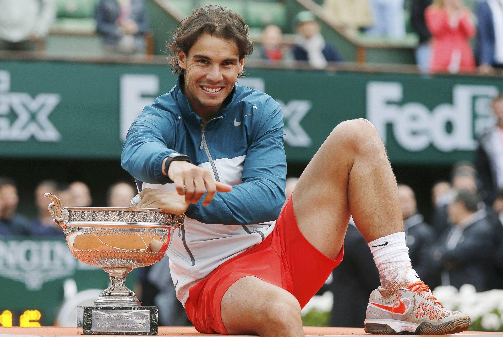 Rafael Nadal French Open 2013. Book i read. Nadal