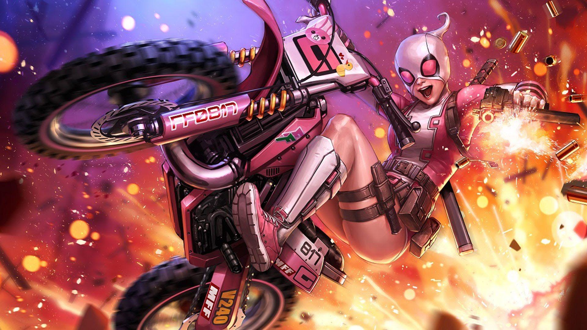 Gwenpool Motorcycle Wallpapers - Wallpaper Cave.