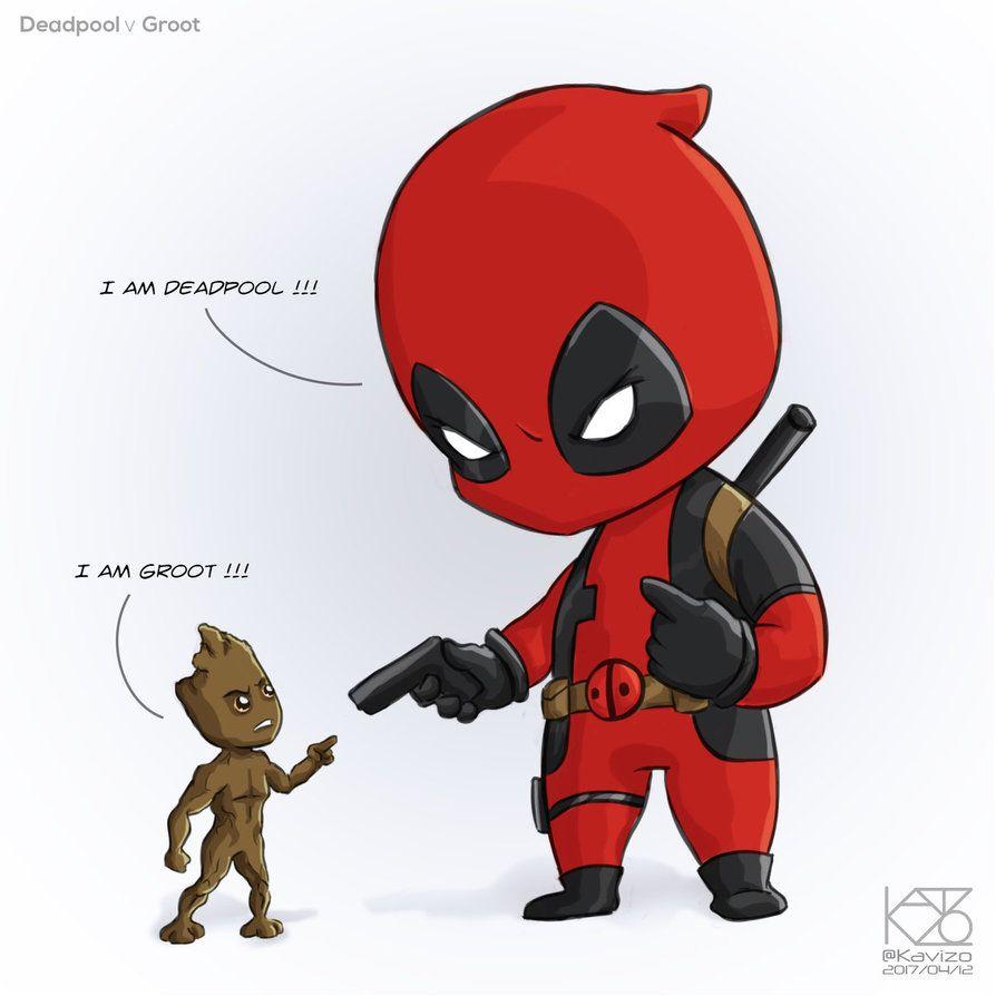 Deadpool V Groot By Kavizo By KAVIZO Wallpaper Wp4203444