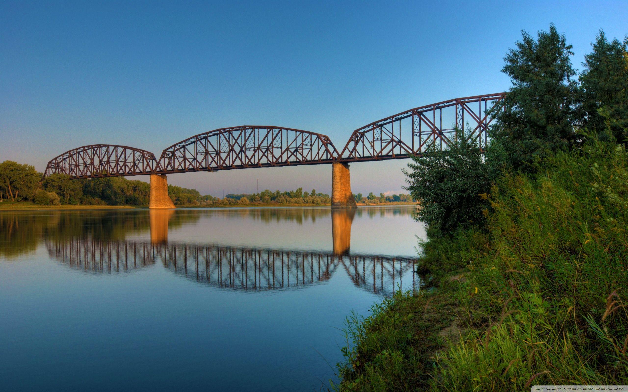 Northern Pacific Railroad Bridge at Bismarck, North Dakota ❤ 4K HD