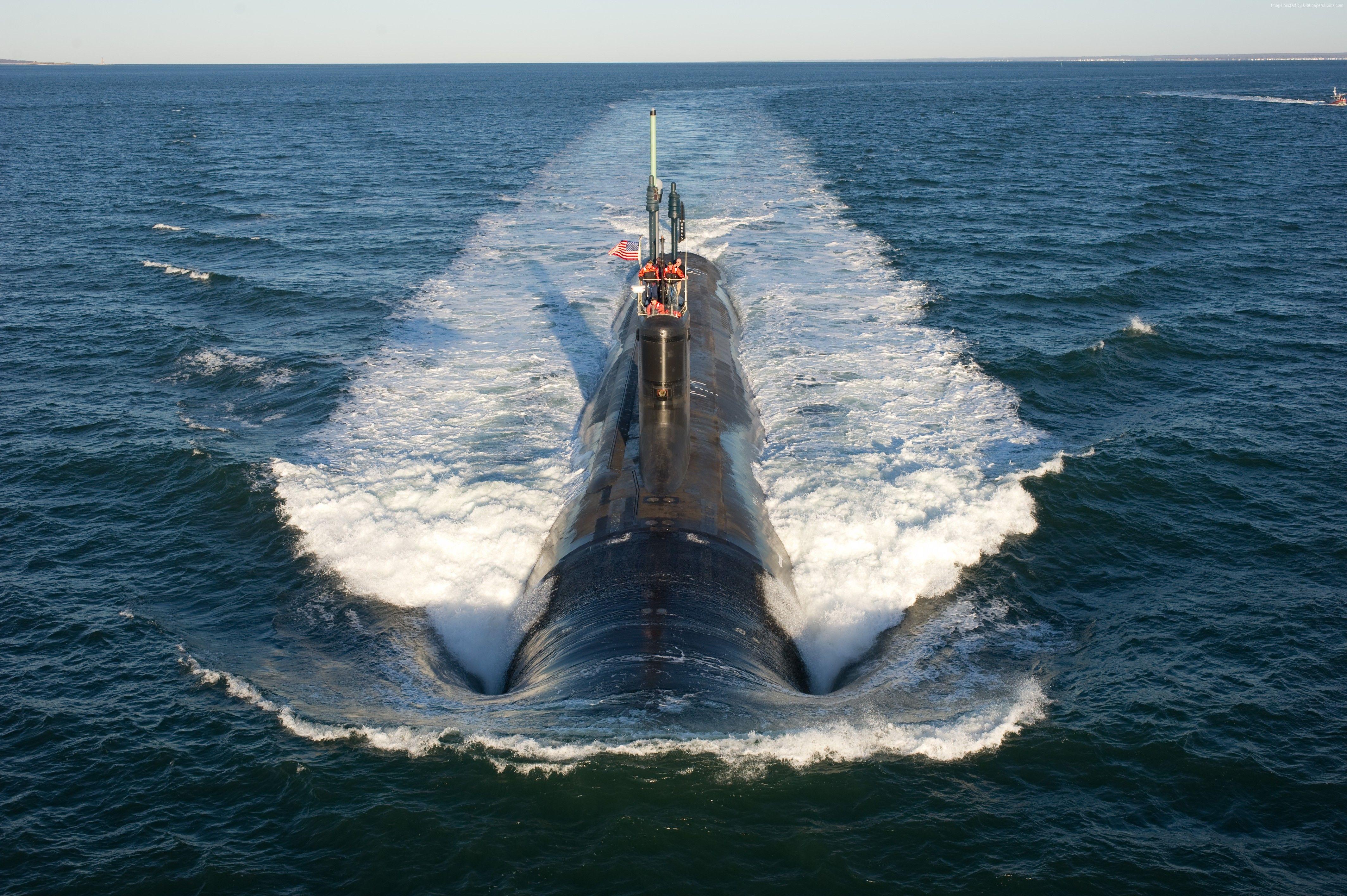 Wallpaper USS North Dakota, Submarine, SSN Virginia Class, U.S