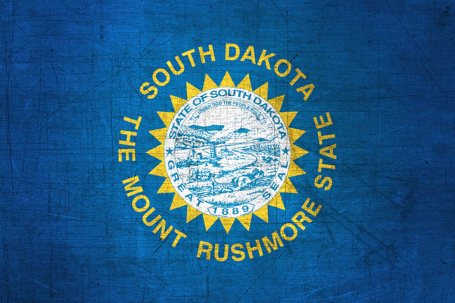 South Dakotan Flag Metal (Flag of South Dakota) it for free