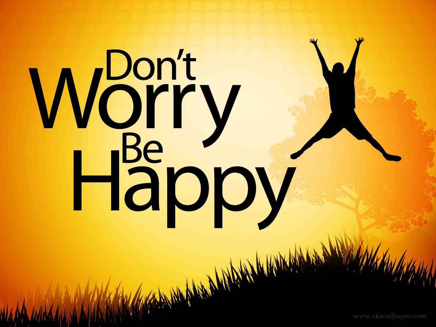 don't worry be happy HD wallpaper