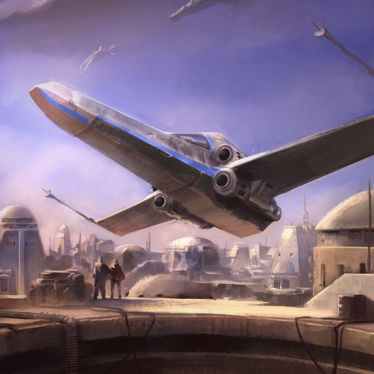 Star Wars, cityscapes, movies, futuristic, spaceships, science