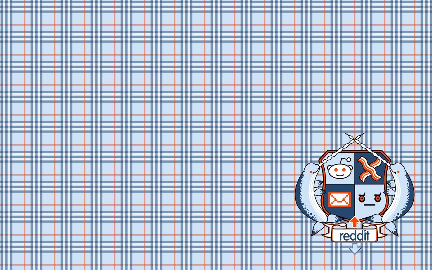 Plaid Reddit Widescreen Wallpaper Featuring Coat of Arms