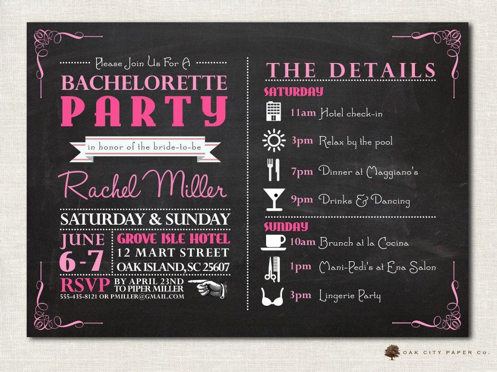 Marvelous Bachelorette Party Invitation To Make Free Party