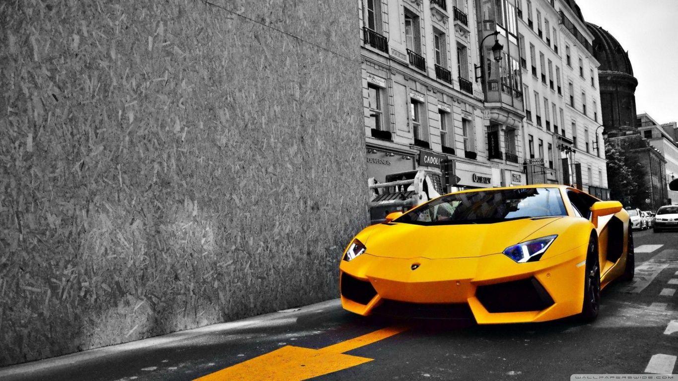 Yellow Lamborghini Aventador ❤ 4K HD Desktop Wallpaper for 4K Ultra