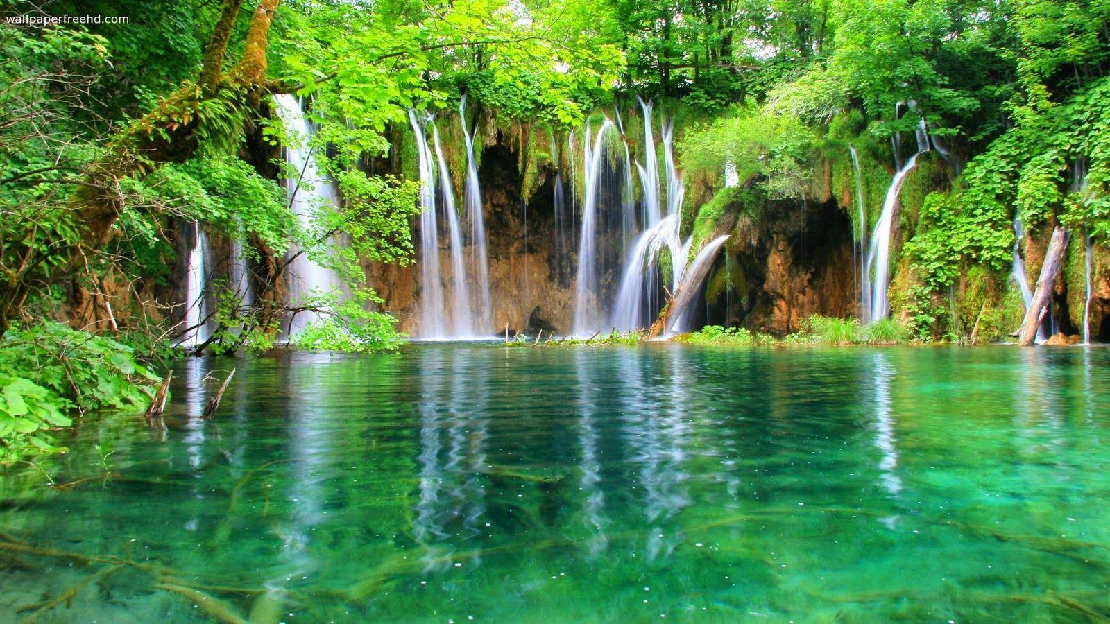 Beautiful Green Waterfalls HD Cool 7 HD Nature Wallpaper. HD