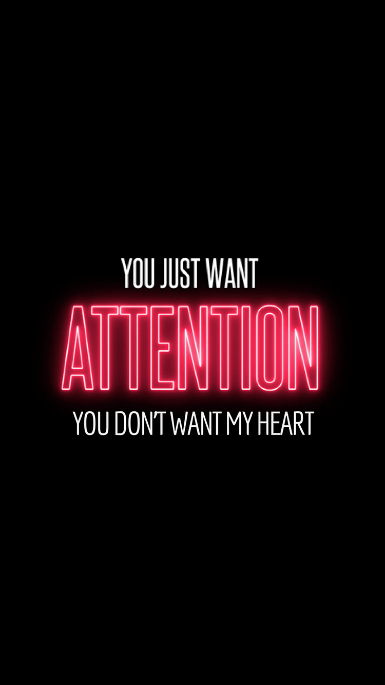 You Just Want Attention. Attention Charlie Puth wallpaper. Music