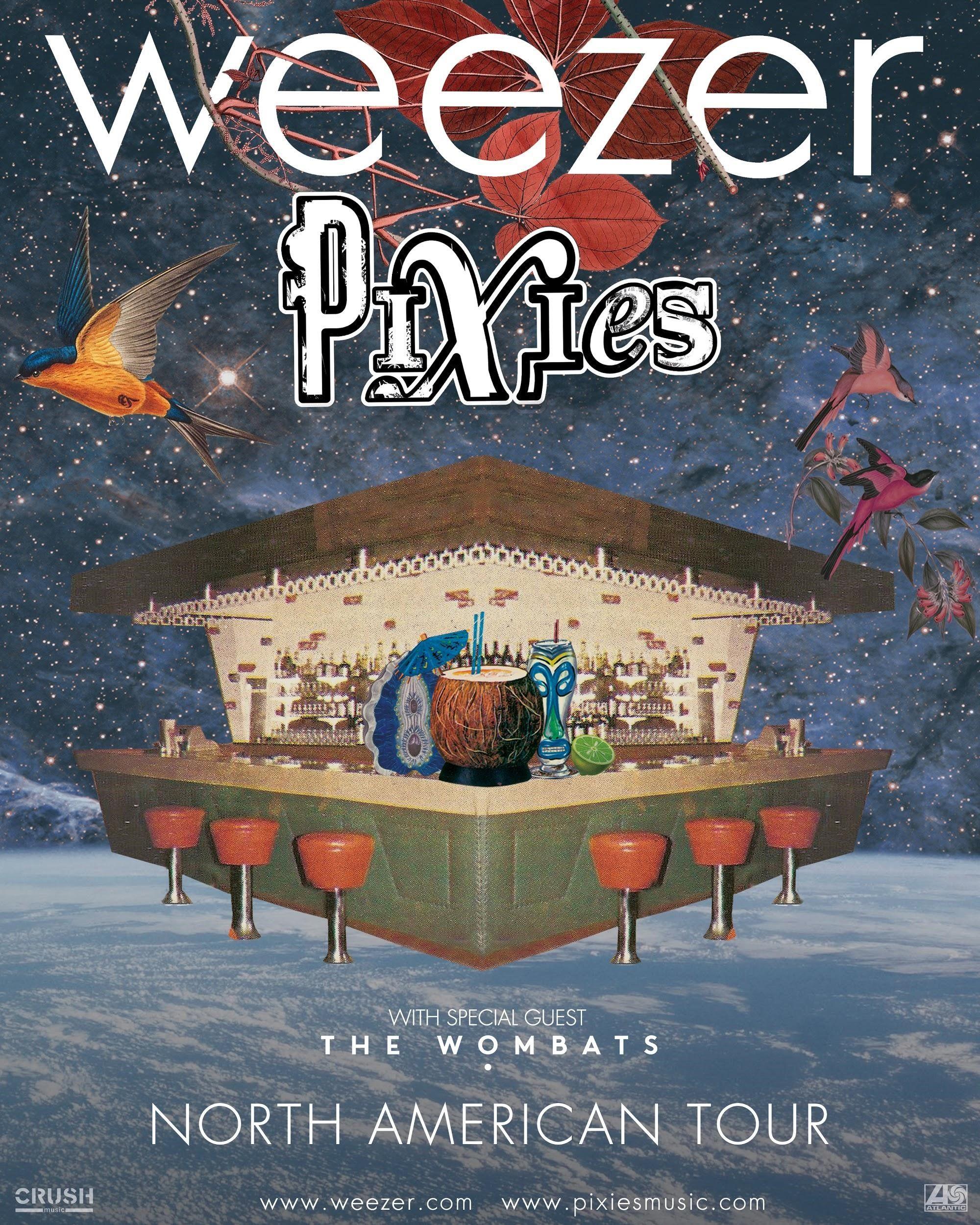 Weezer & The Pixies with special guests The Wombats.9 WRMF