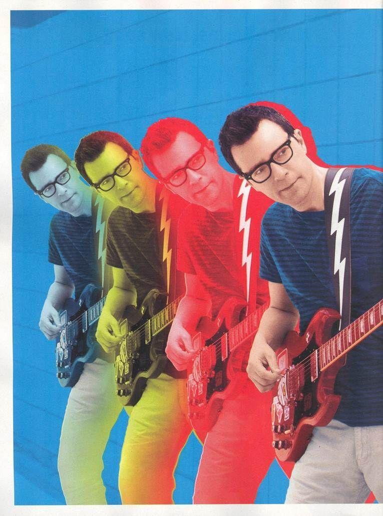 Weezer's Rivers Cuomo in Guitar World Magazine. Cover Guys