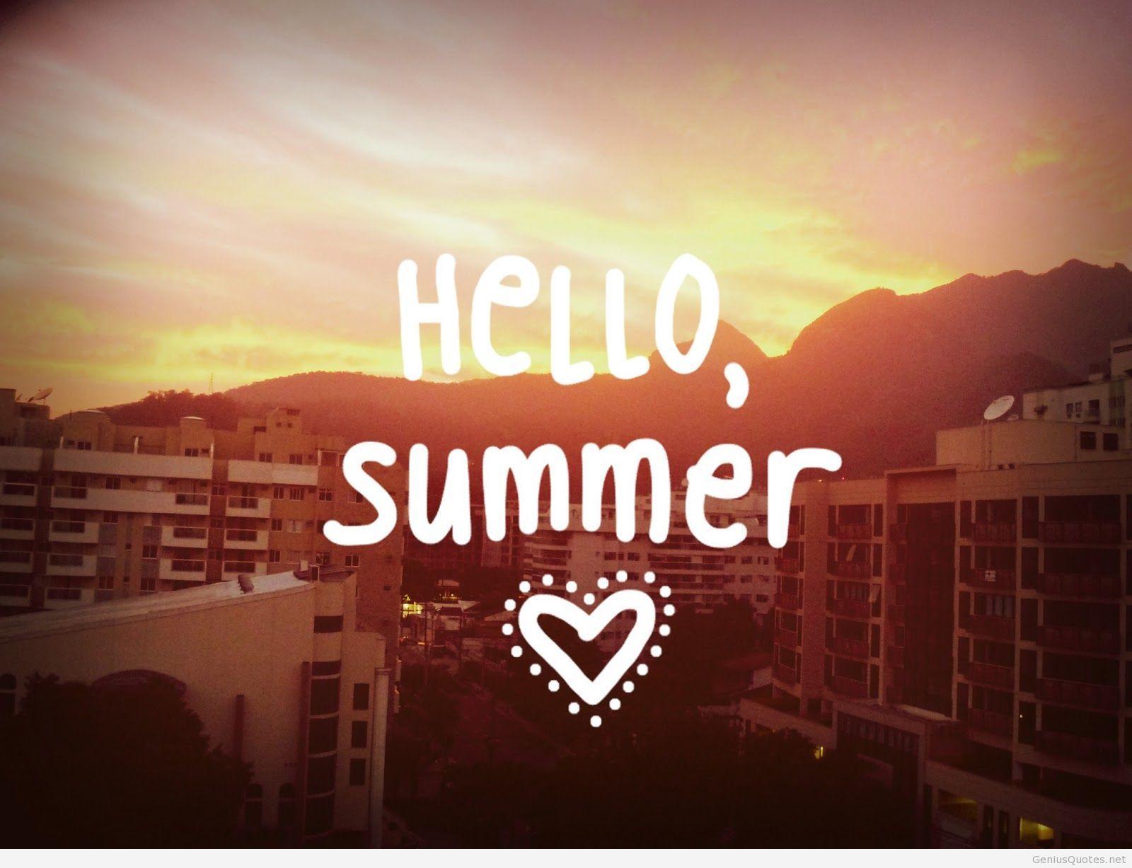 Hello summer HD wallpaper