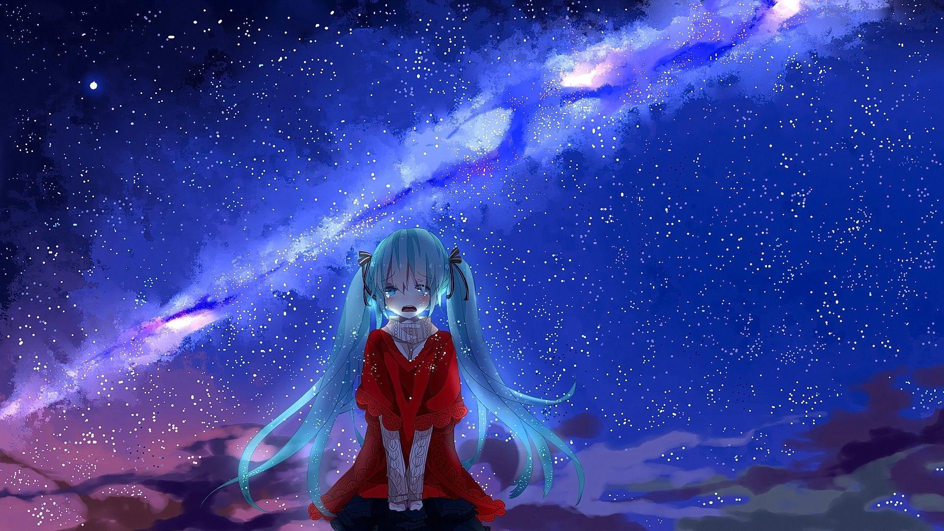 Sad Anime Girls Wallpaper HD Image