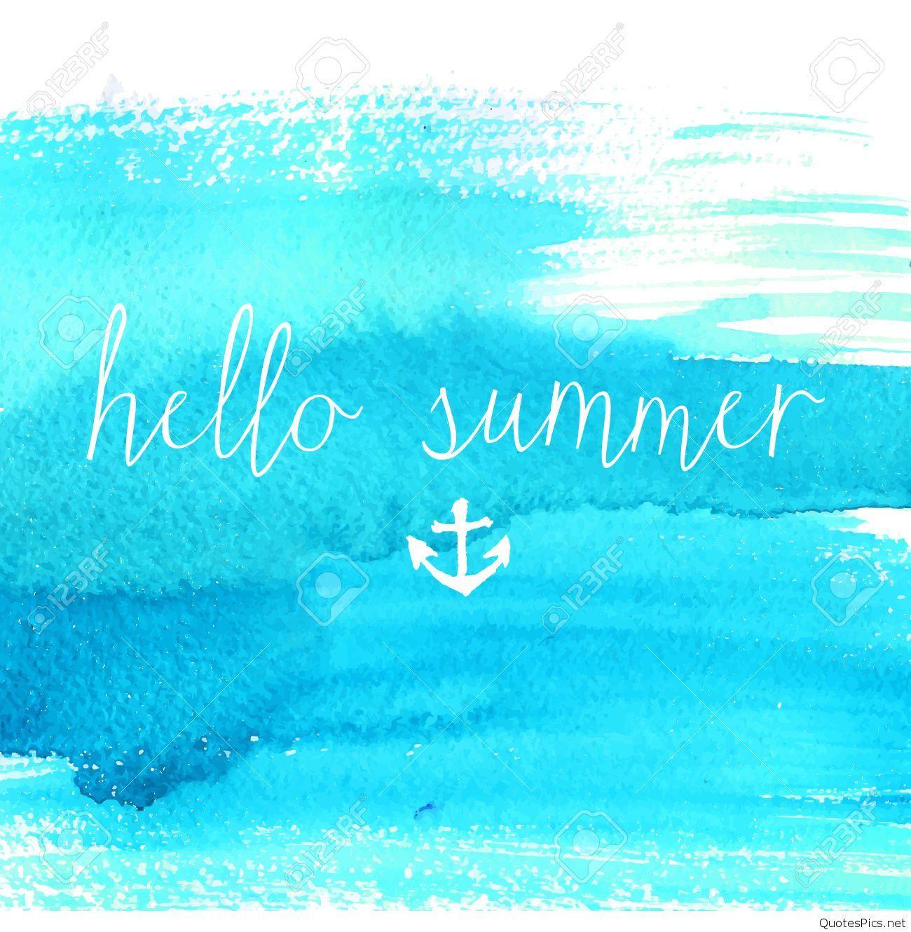 Hello Summer HD Free Wallpaper With Love Inspiring Quotes