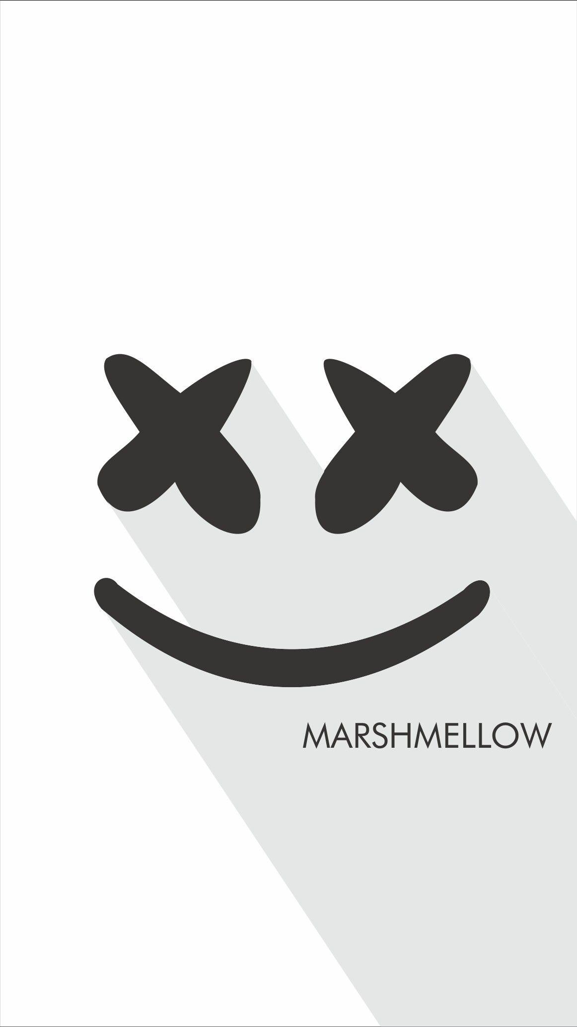 Love Marshmello love edm #marshmello #edm. Flat art. Wallpaper