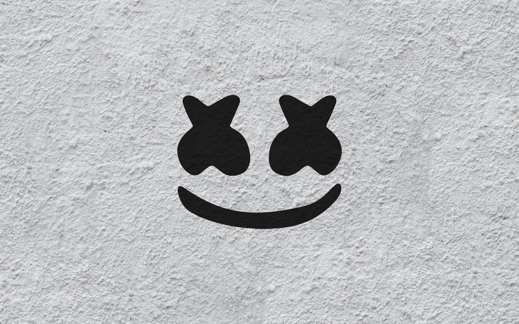 Marshmello Logo 4k 1680x1050 Resolution HD 4k Wallpaper