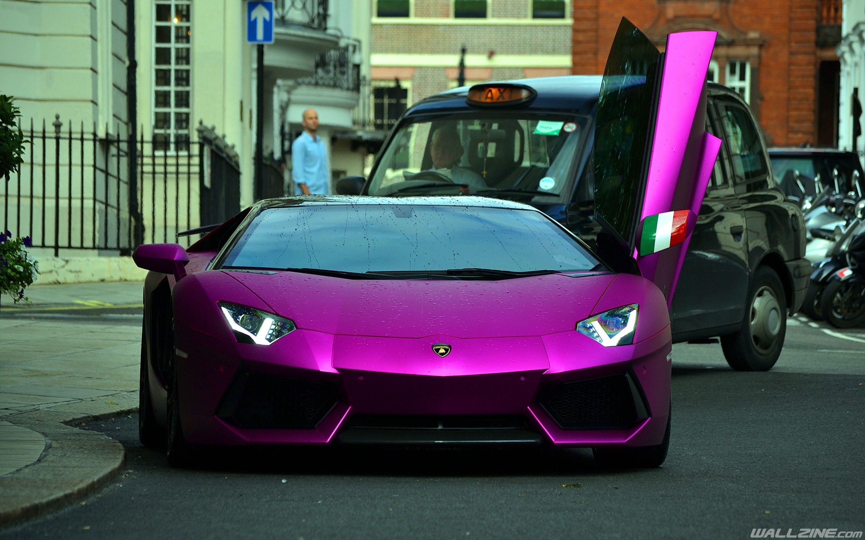 Purple Lamborghini Aventador Wallpaper. HD Desktop Wallpaper