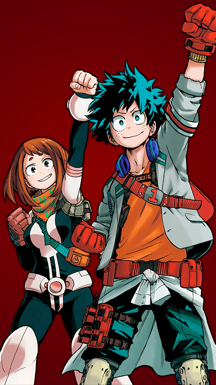 Featured image of post Android Deku And Uraraka Wallpaper Boku no hero academia ashido mina uraraka ochako midoriya izuku