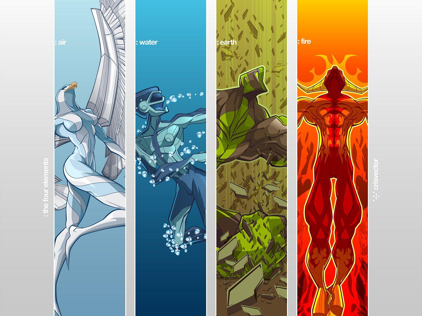 4 elements of nature trippy