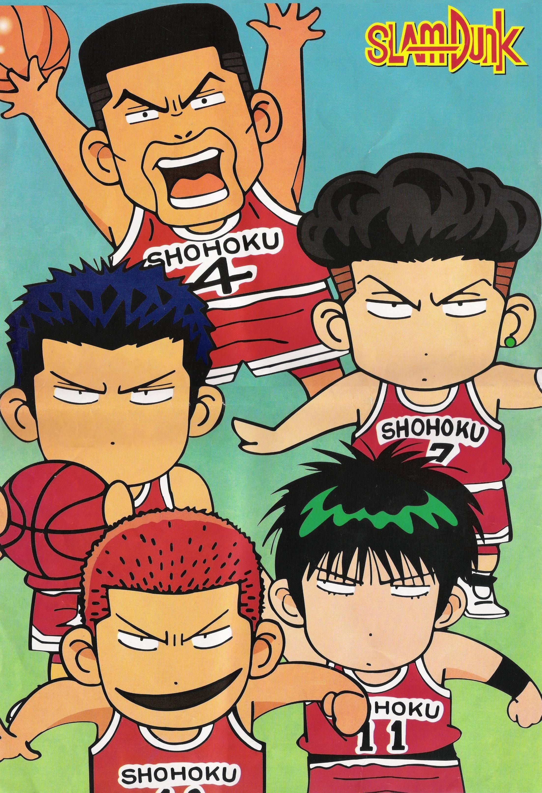 Download Slam Dunk: 5 chibies (2206x3225)