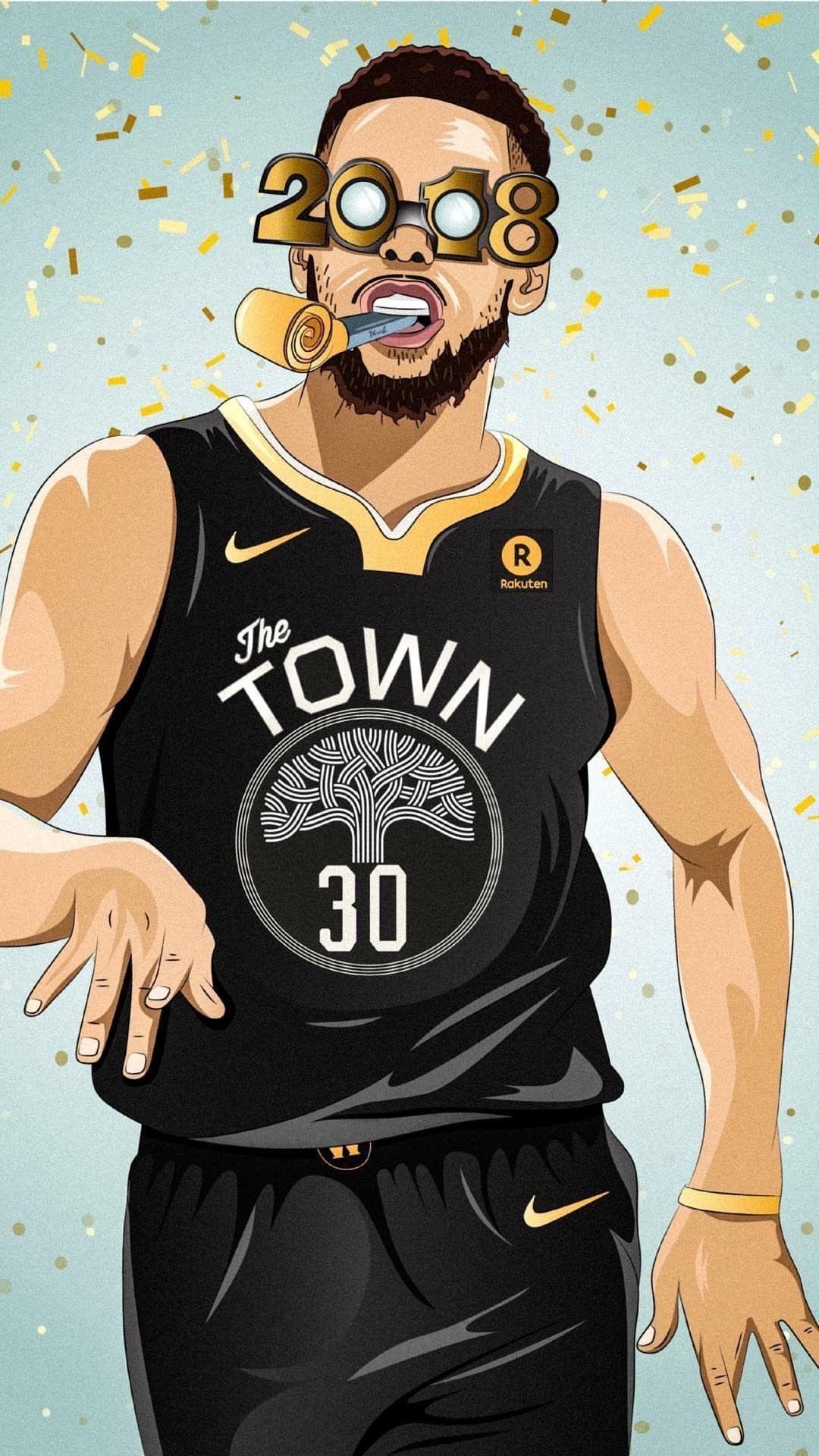 Stephen Curry 2018 New Year Wallpaper. BASKETBALL