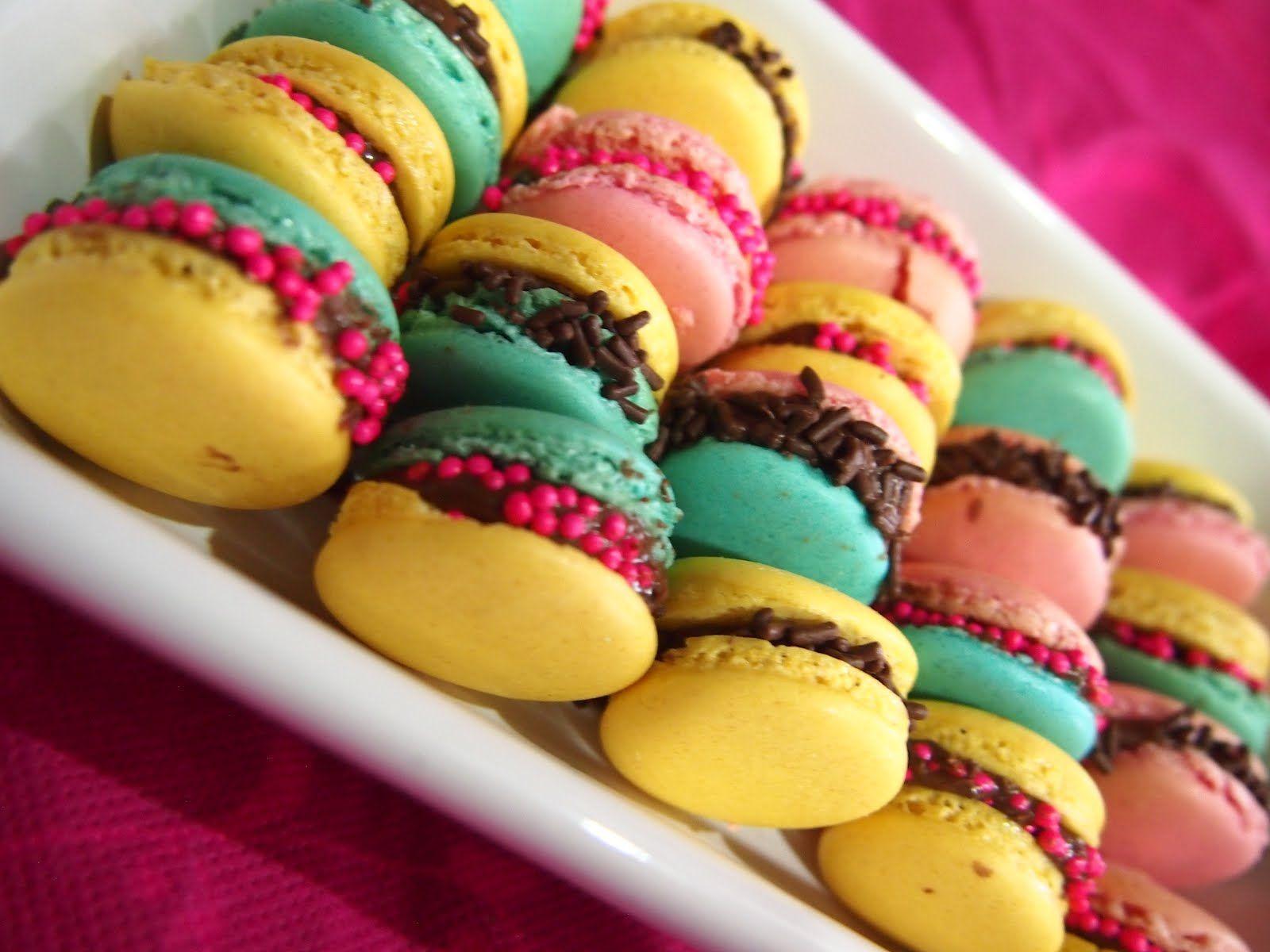 Colorful Macaroons Wallpaper