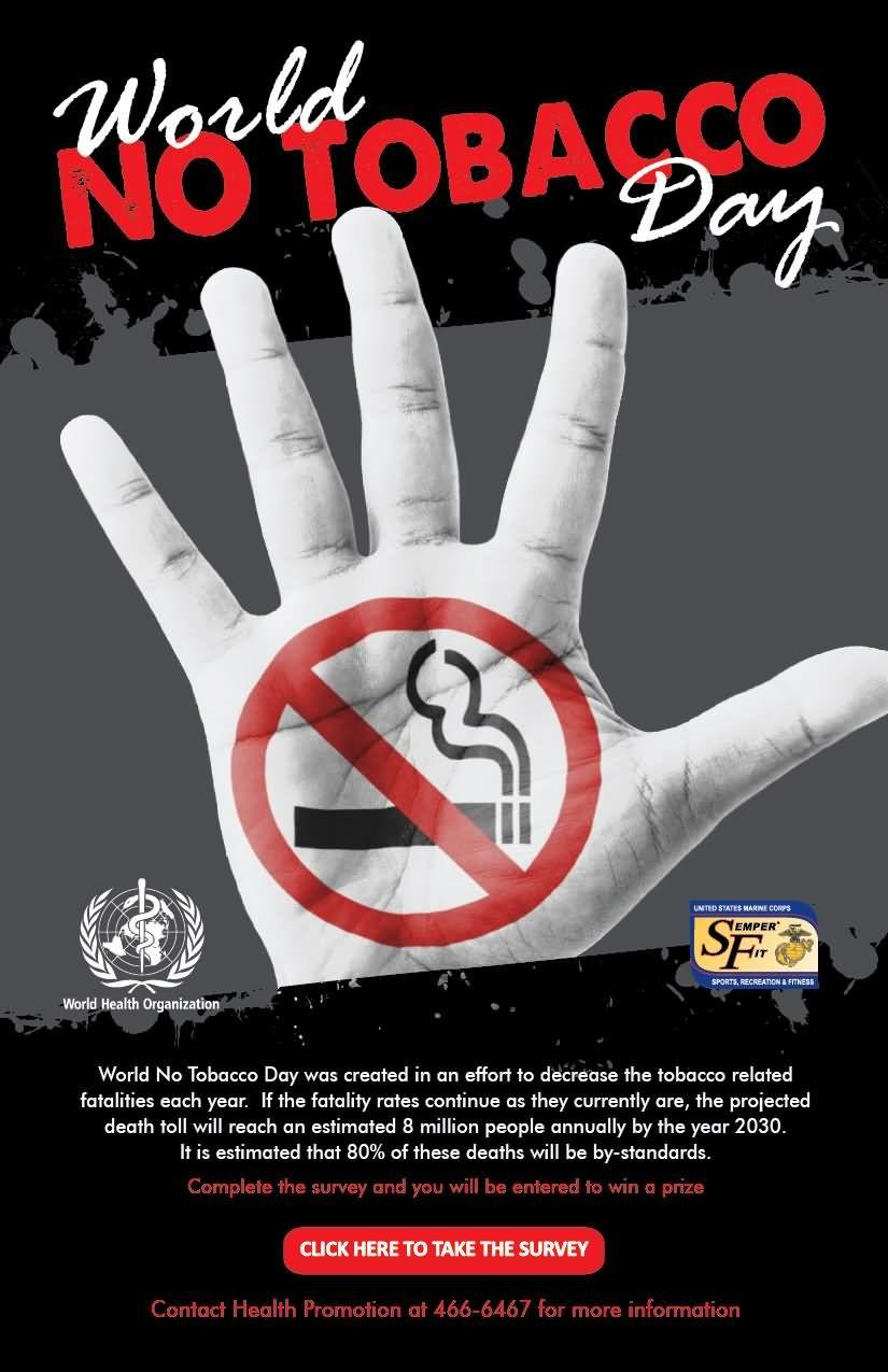 Wonderful World No Tobacco Day Poster Image