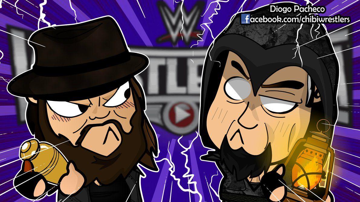 Bray Wyatt x The Undertaker WM31 Chibi Wallpaper