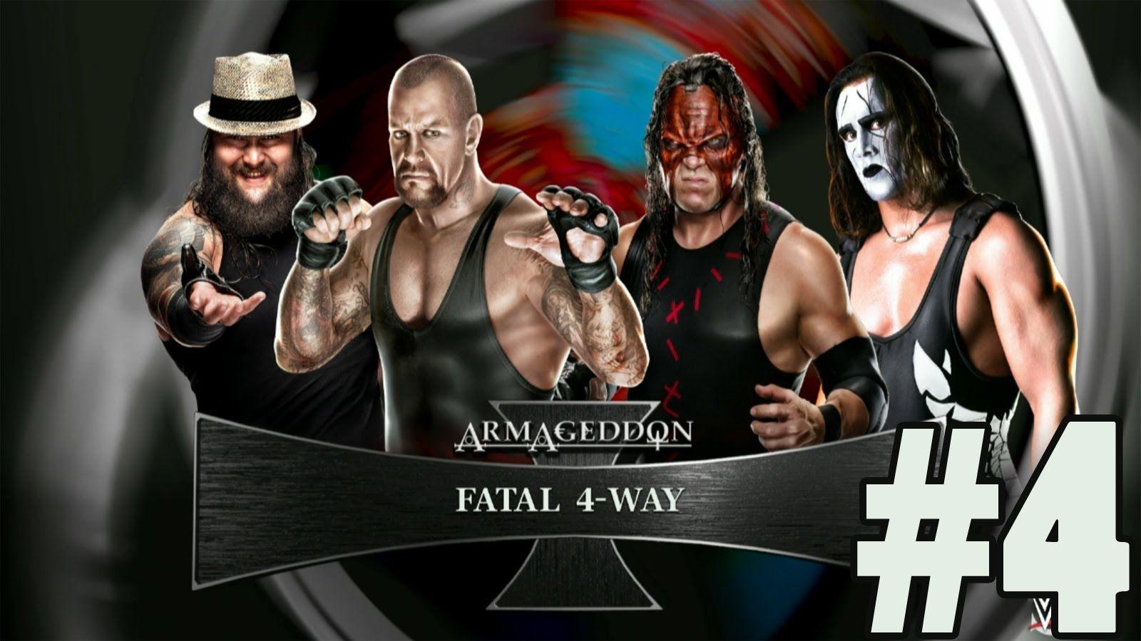 WWE 2K15 FR Wyatt vs Undertaker vs Kane vs