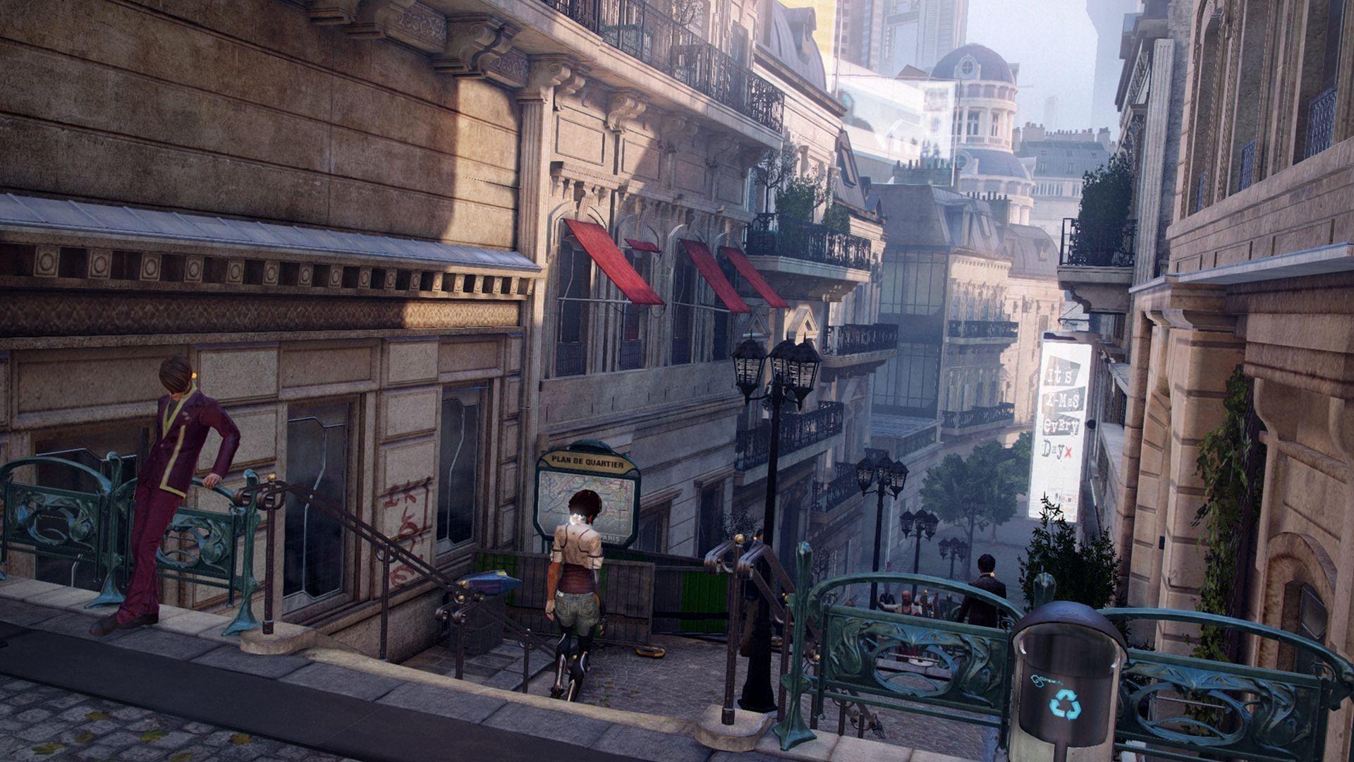 Paris video games futuristic adrift remember me wallpaper