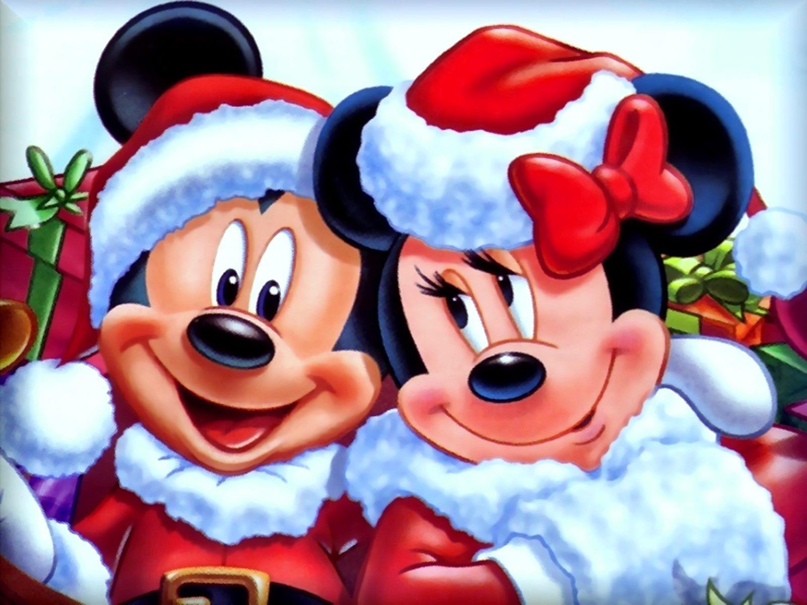 Mickey Minnie Mouse Christmas Pics HD Wallpaper