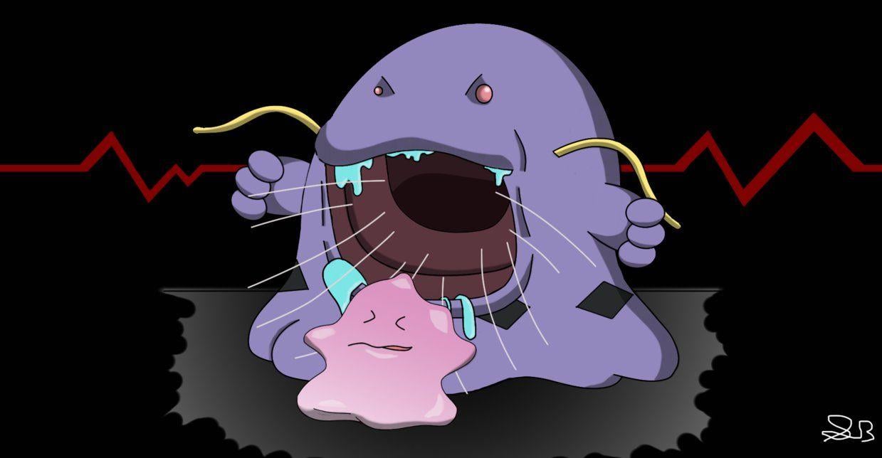 Swalot eating a ditto